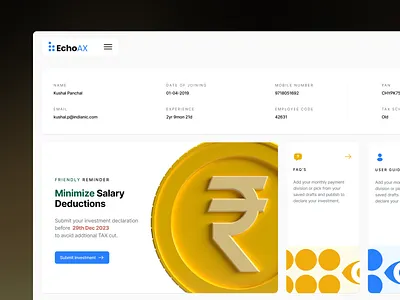 Taxation Web App dashboard product design ui webapp