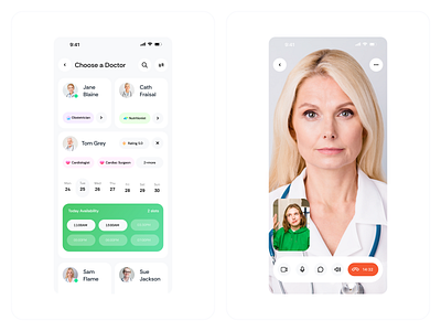 Telemedicine Mobile App Concept for iOS & Android (AI + ai ai healthcare analitycs android app blood care chat dashboard doctor graphic design ios medical medicine metrics ml mobile patient statistic telemedicine