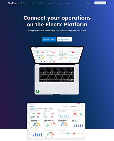 Fleetx Website 2024 animation b2bproduct dashboard fleetmanagement logistics saasdesign saaswebsite ui uxdesign website