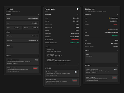 Crypto Payment designs binance wallet blockchain blockchain payments crypto crypto payment crypto transactions crypto wallet metamask wallet modal dialog payment payment details payment information tether transaction wallet