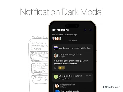 Notification Screen UI app message notification notification feed notifications product design user interface