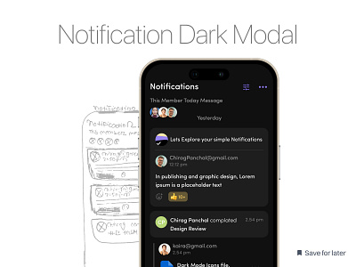 Notification Screen UI app message notification notification feed notifications product design user interface