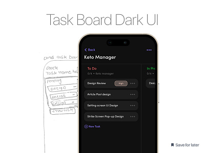 Board View board jira menu product design project management task uiux