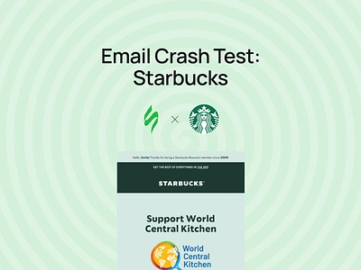 Email crash test: Starbucks design email email builder email campaign email design email marketing email newsletter email templates email tips html email marketing newsletter web design