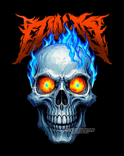 ETERNAL FLAME - clothing design band branding clothing illustration merch music photoshop