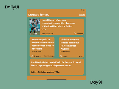 #Day091-Curated for You #DailyUI graphic design ui