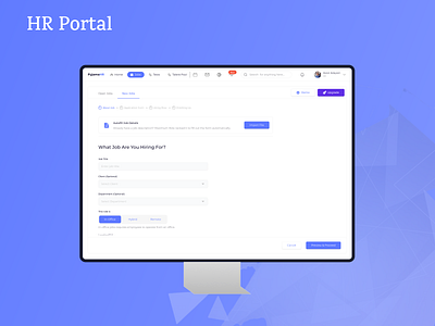 HR Portal (Job Posting Process) ui