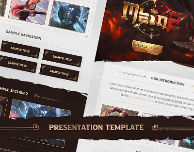 Metin2 Private Server Presentation PSD Template - M2World design fantasy game website psd l2 lineage2 logo template metin2 metin2 presentation metin2 psd download metin2 stylized psd mmorpg private server presentation psd download