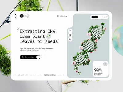 Laboratory DNA branding clean design flat illustration logo minimal simple ui ux