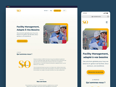 Facility management website design development ui ux website