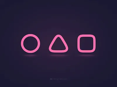 ●▲■ The game is about to begin icon icon design icon pack icon set mingcute squid game ui