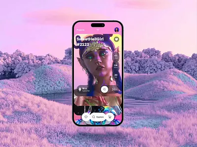 NFT app branding clean design flat illustration logo minimal simple ui ux