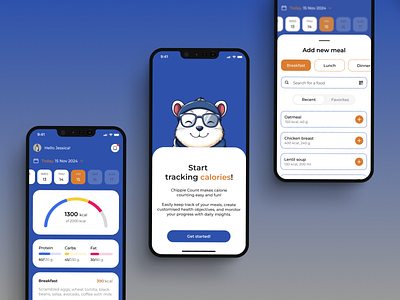 Calorie Counting App calorie calorie tracker food calorie tracker ios design mobile dashboard mobile ui ui ux uxui