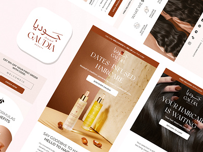 GAUDIA Beauty Emails automation email designer email email design email designer email marketing email template haircare email klaviyo newsletter newsletter design storytelling welcome email