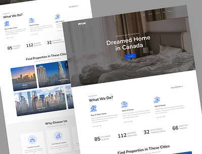 Website Design For Real Estate agency business corporate landing page property uiux user interface web design website website real estate