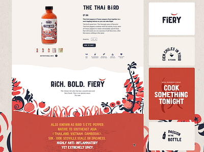 Vibrant Website design for Hot Sauce brand animation chilli brand d2c e commerce interactive website mexican style product page red chilli vibrant website