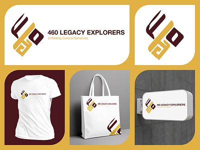 460 Legacy Explorers Logo Concept brand culture graphic design logo minimalist mockup