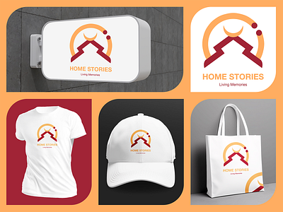 Home Stories Logo Concept brand culture graphic design logo minimalist mockup