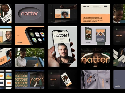 natt | Brand ID bold branding freelance graphic design holistic human identity intelligence logo matching mobile modern nikola obradovic design ondsn people