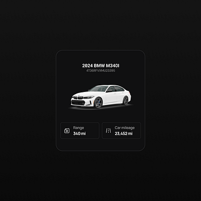 Car info widget design mobile app mobile design product design ui ux uxui