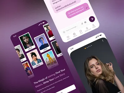 Couple Goal related Mobile App Design. app prototype couple app ui dating app digital love story love connection lovestory app mobile app ui relationship app ui romantic design storytelling app ui uiux design
