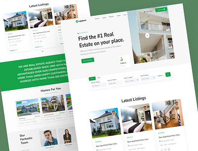 Real Estate - Website Design ( Landing Page Design) house landing page marketing property real estate real estate website uiux user interface web design website