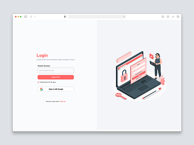 Login Page Design app ui branding dashboard design login login page ui ux