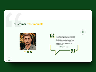 Testimonial Design app ui branding design landing page login page page component testimonial ui ux