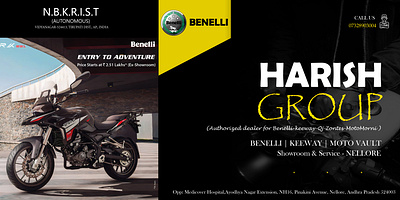 Banner Design for BENELLI Promotional Event graphic design