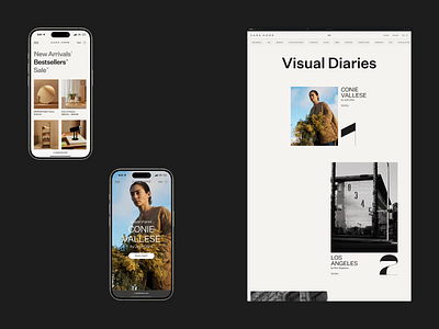 Zara Home animation design ecommerce furniture minimal motion graphics ui ux uxui web