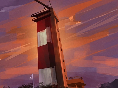 Chennai city lighthouse minimal chennai lighthouseillustration chennailighthouse chennaimarina conceptart digital art digital illustration digitalpainting dynamicart illusttation lighthousechenmnai marina marina beach minimalart