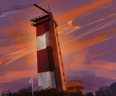 Chennai city lighthouse minimal chennai lighthouseillustration chennailighthouse chennaimarina conceptart digital art digital illustration digitalpainting dynamicart illusttation lighthousechenmnai marina marina beach minimalart