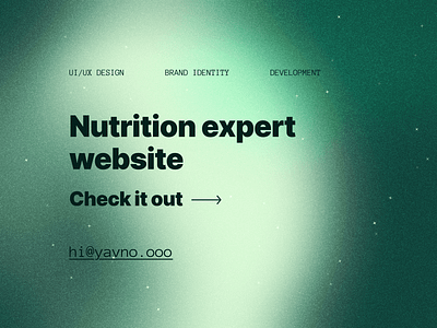 NutritionLK - UI/UX Design & Software Development blur gradient green ui