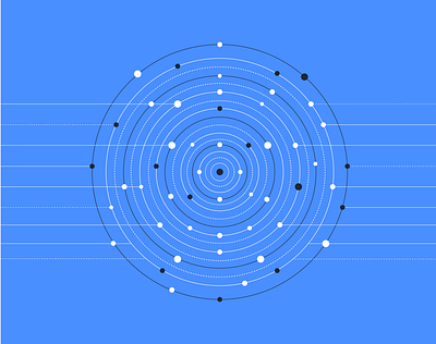 Orbits illustration orbit pattern patterndesign tech uidesign visualdesign webillustration