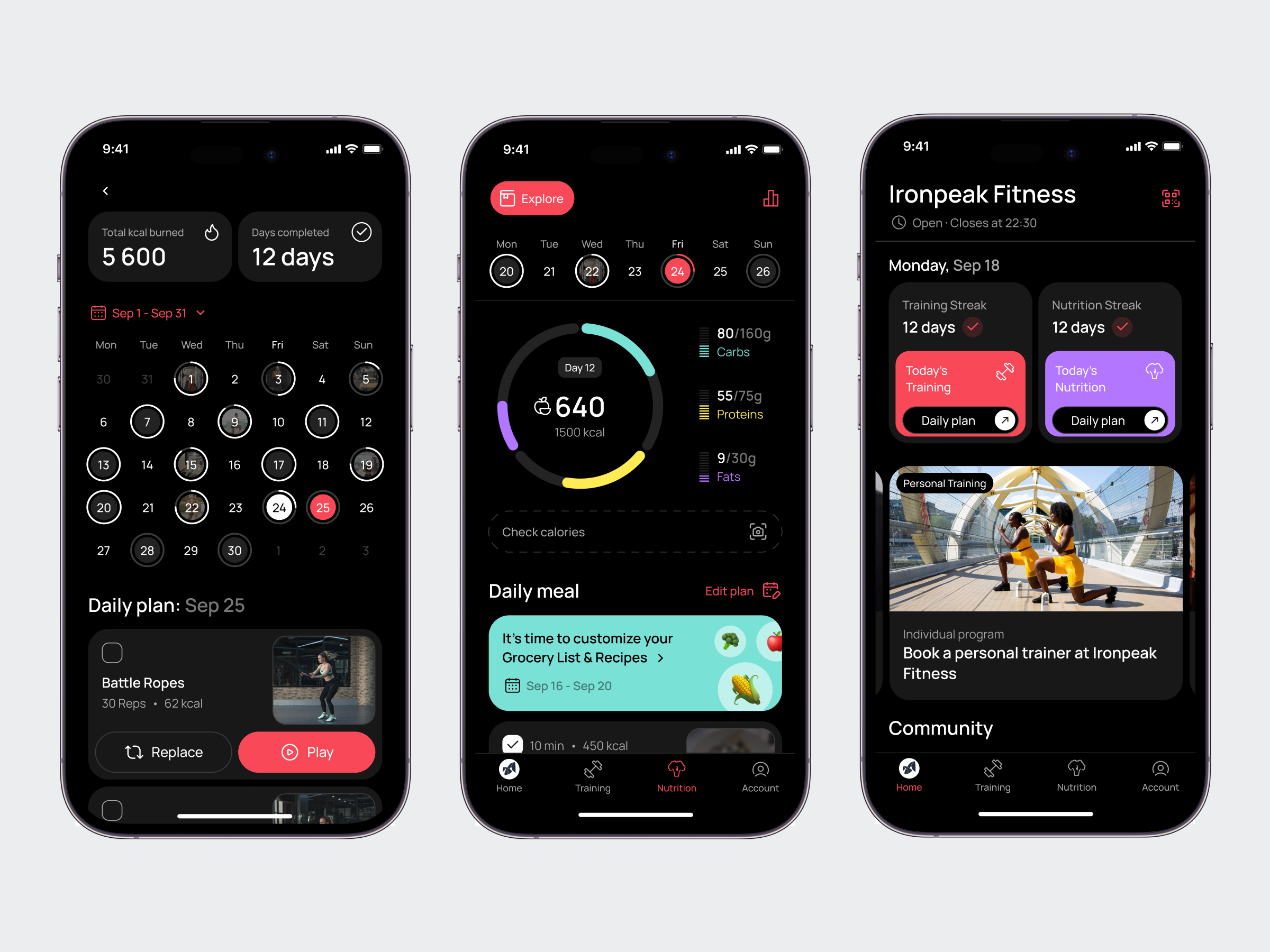 Fitness app | Mobile design | UX/UI by Vladislava Povelitsa for ...