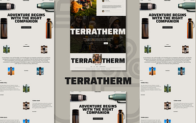 TERRATHERM - Adventure’s True Companion Awaits 🌲 branding graphic design inspiration landing page minimalist product page simple design ui ux web design website