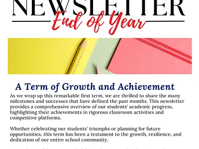 School Newsletter branding graphic design logo