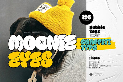 Moonie Eyes display font display type graffiti wall hand lettered font handwritten font hip hop font hipster hipster logo hype hypebeast magazine font magazine layout street art street font tag tag font urban fonts