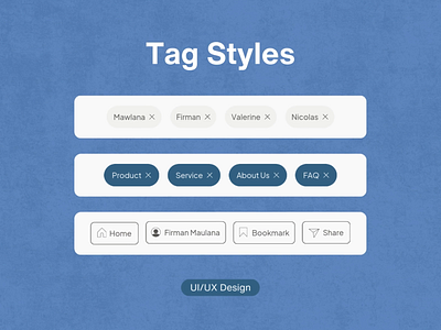 Tag Styles for Modern UI Design animation bento button category cta figma functional inspo rounded tag styles ui ux