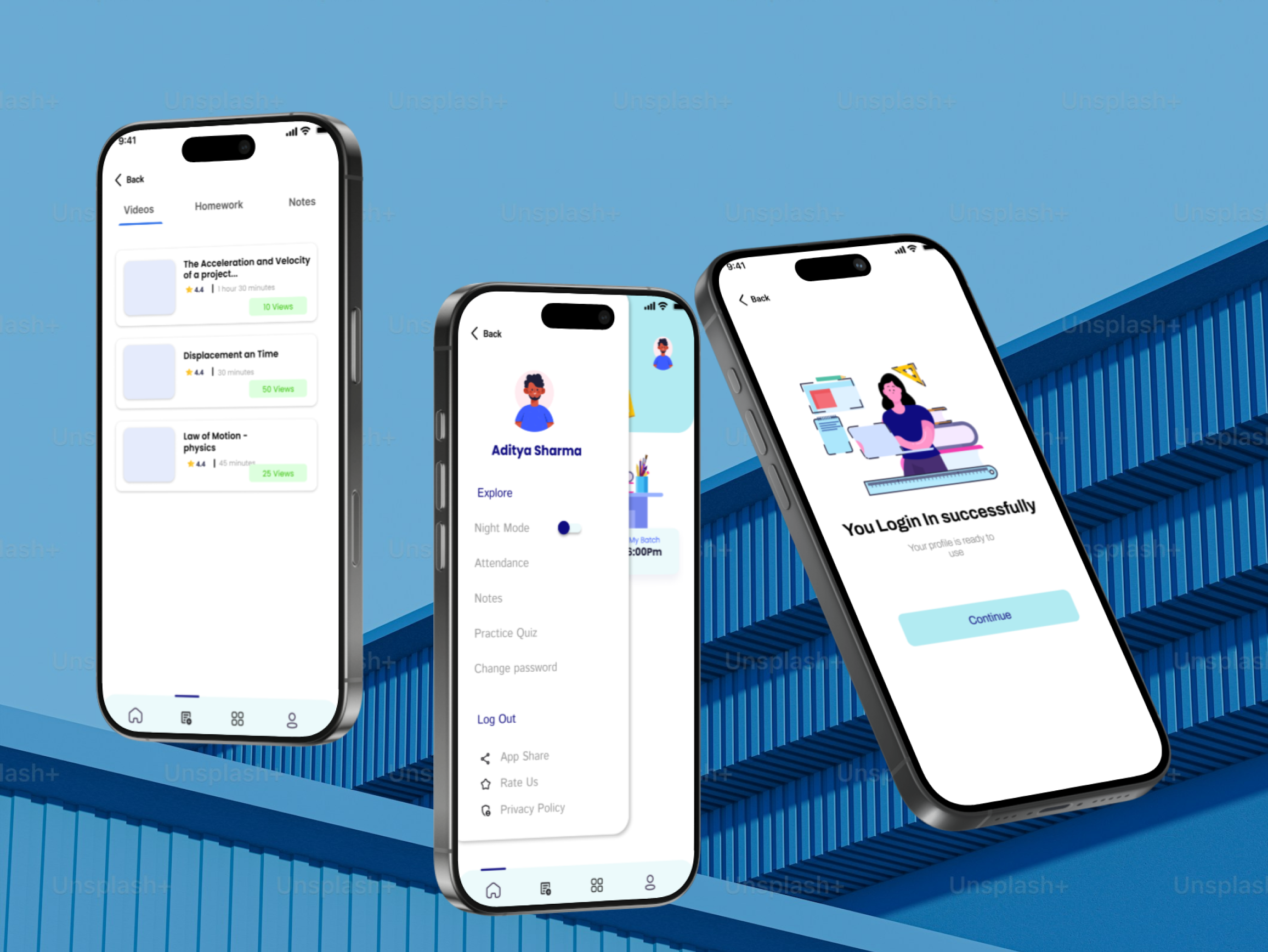 Example of Learning Mobile App