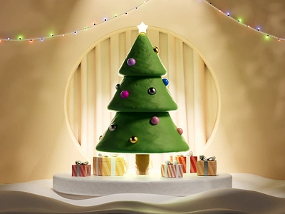 Happy Holidays! 🎄 3d animation christmas cinema4d tree