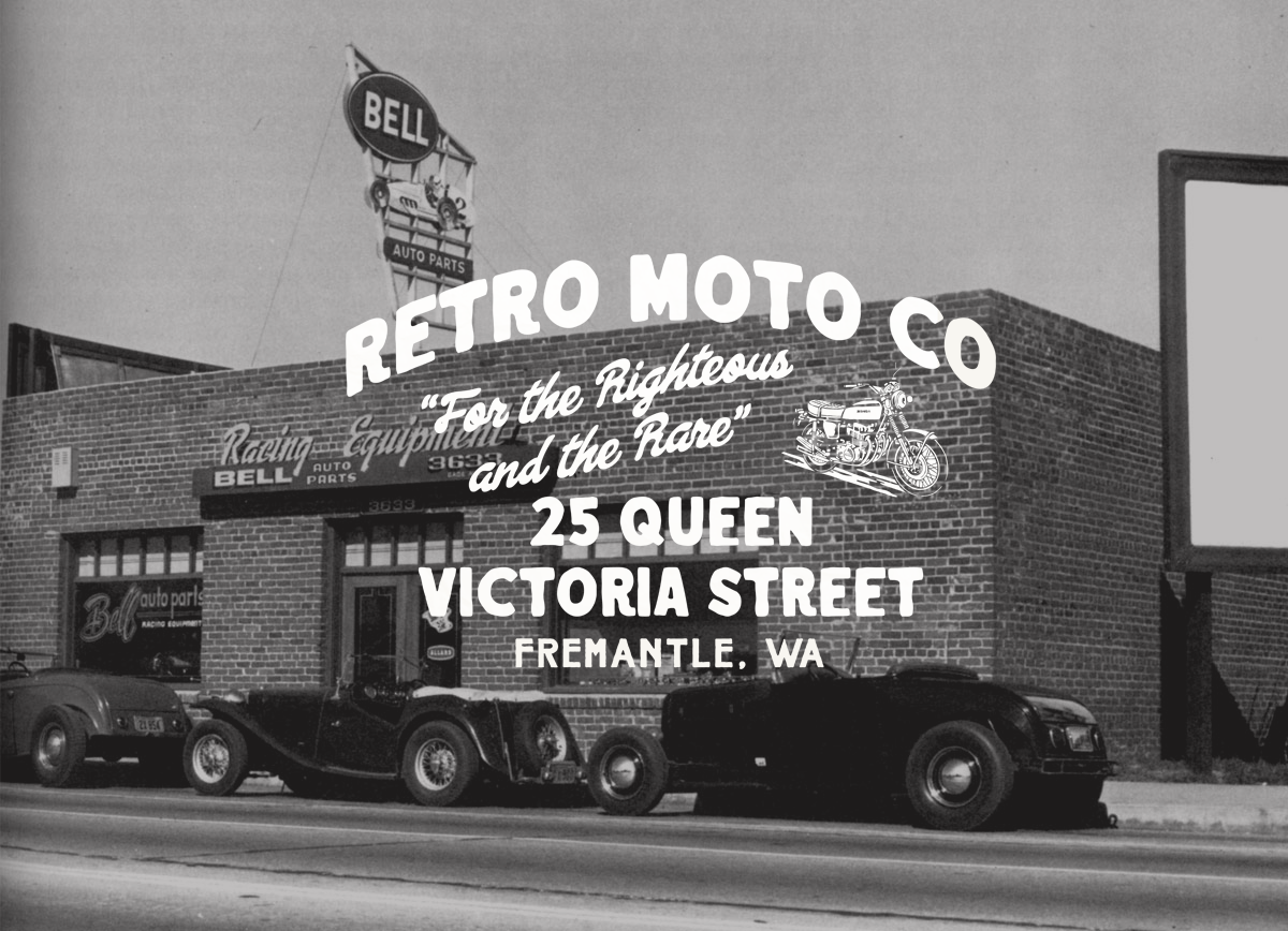 Logo Type Design for Retro Moto Co | 2022 apparel branding clothing brand design garage harleydavidson illustration illustrator logo motorcycle royalenfield triumph tshirt typography vector vintage vintage motorcycle vintagedesign