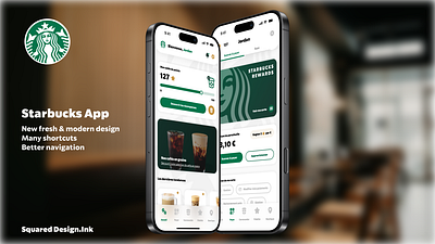 Starbucks© - New design app (UI/UX) app graphic design starbucks ui ux