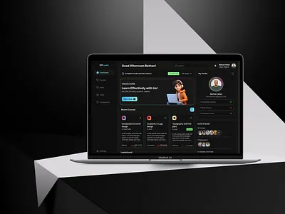 GoLearn dashboard design edutech ui