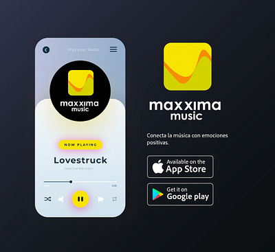 Maxxima Music - Radio Station (Animation) animation design logo motion graphics