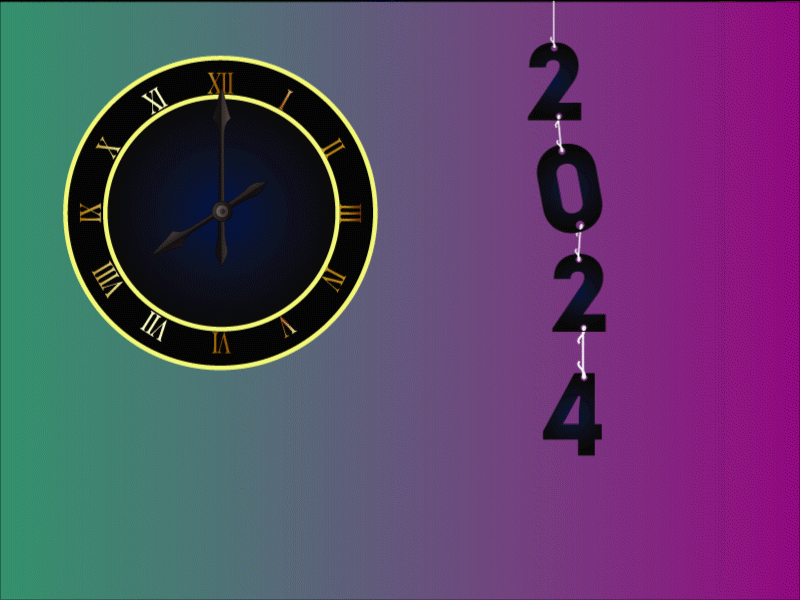 Happy New Year 2025 Animation Design animation design graphic design illustration motion graphics new year new year 2025 ui