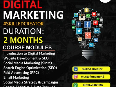 Digital Marketing Online Course Design By Muhammad Mustafa adamjee aptech arena artificial intelligence digital digital marketing email marketing excellence graphic designing marketing mustafa ppc sem seo sir mustafa sir mustafa post skilled creator smm smo web development