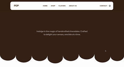 POP Website - Swiss Chocolates design simple ui ui design ux ux design web web design website