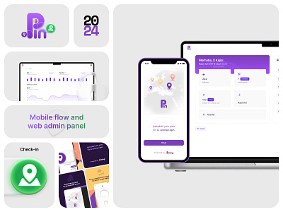 2024 - Ming Pin - Login, Admin & Store Previews - UX/UI app store preview dashboard data ui