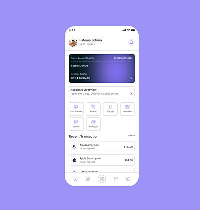 Banking App UIUX Design banking app banking app uiux figma ui ux